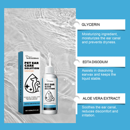 For Cats And Dogs Mild Cleaning Ear Odor Removal Ear Cleaning Liquid